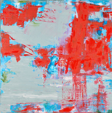 o.T., 80x80, Öl auf Leinwand, 2024