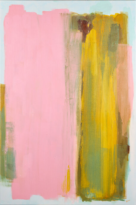 Dialog,  100x80, Mischtechnik auf Leinwand, 2024