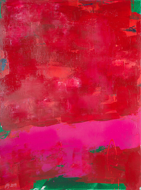 Evening glow: 80 x 60 | Acryl auf Leinwand | 2019